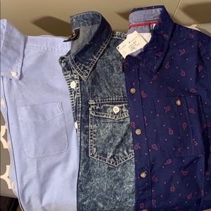 ✨SALE✨Bundle of Boys Short Sleeve Button Up Shirts